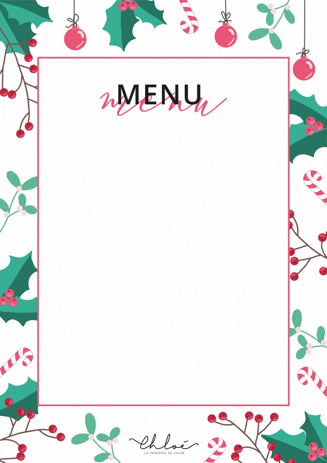 PRINTABLES DE NOËL Blog lifestyle La Penderie de Chloe